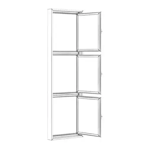 Black Metal Window 800mm x 2700mm