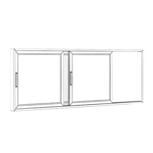 Sliding Metal Window 3520mm x 1283mm