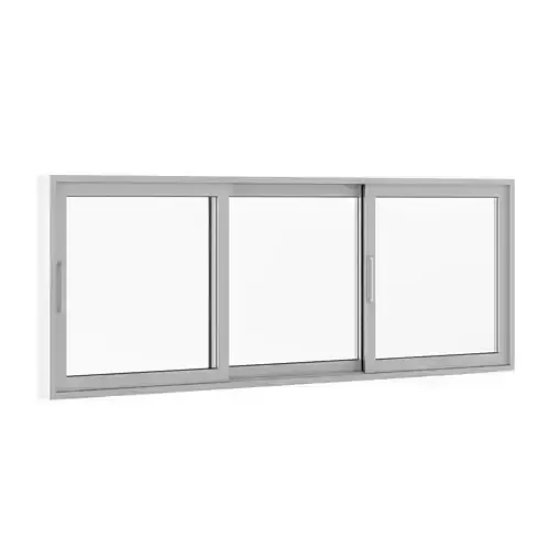 Sliding Metal Window 3520mm x 1283mm 3D model