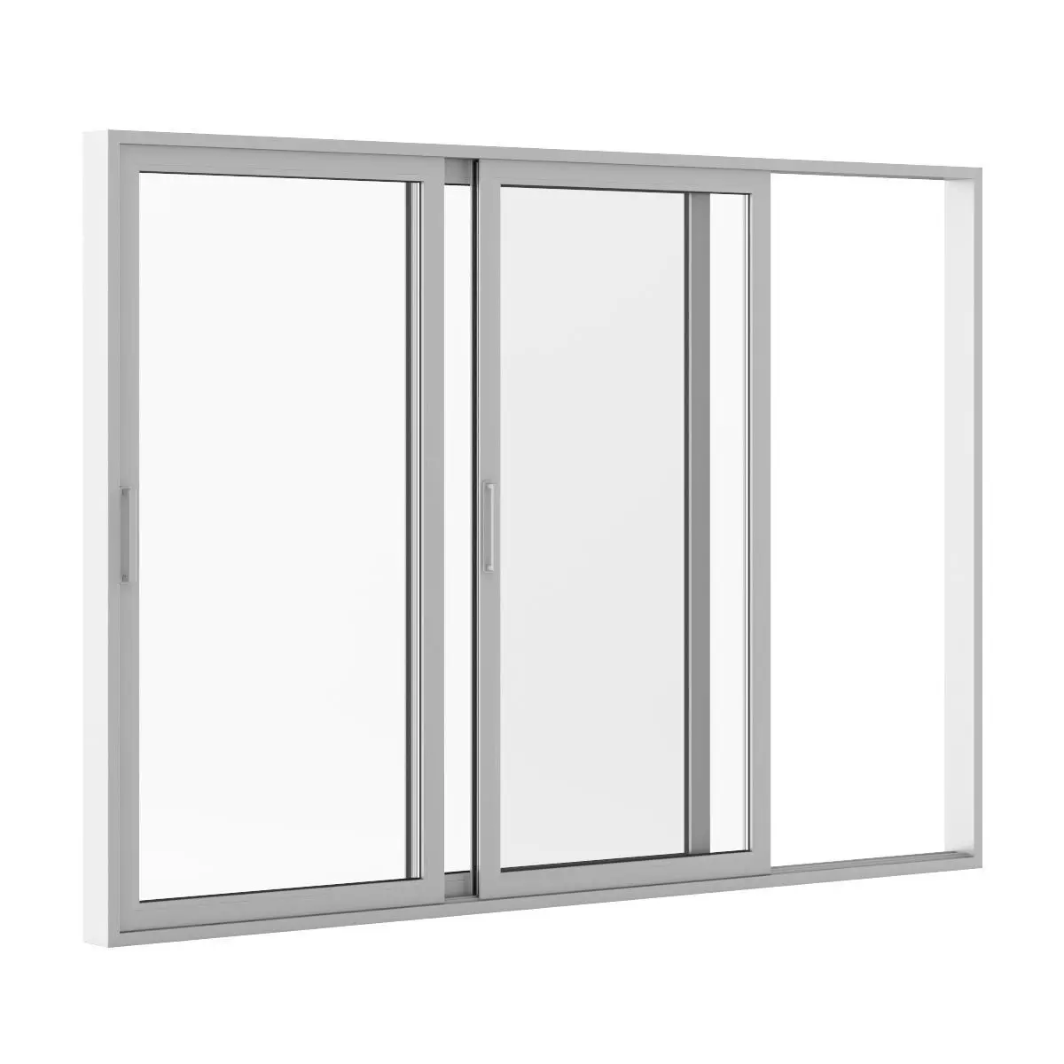 Sliding Metal Doors 3520mm x 2483mm 3D model_2
