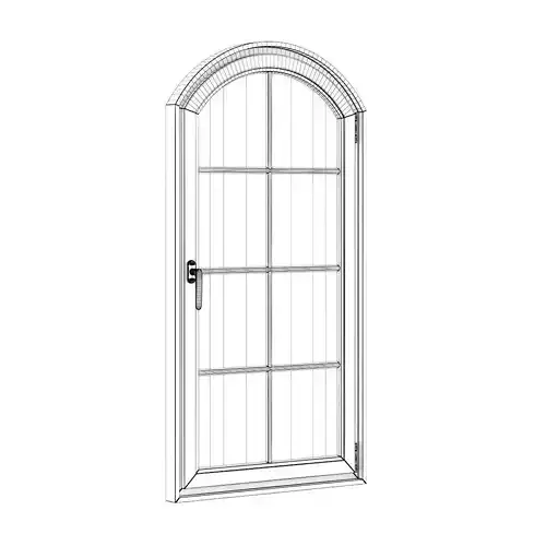 Brown Metal Window 940mm x 1820mm