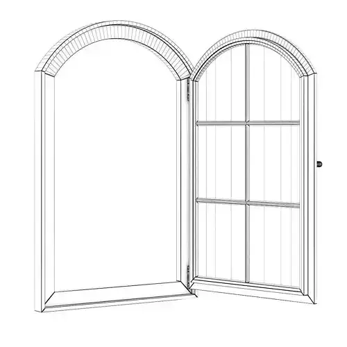 Brown Metal Window 940mm x 1440mm