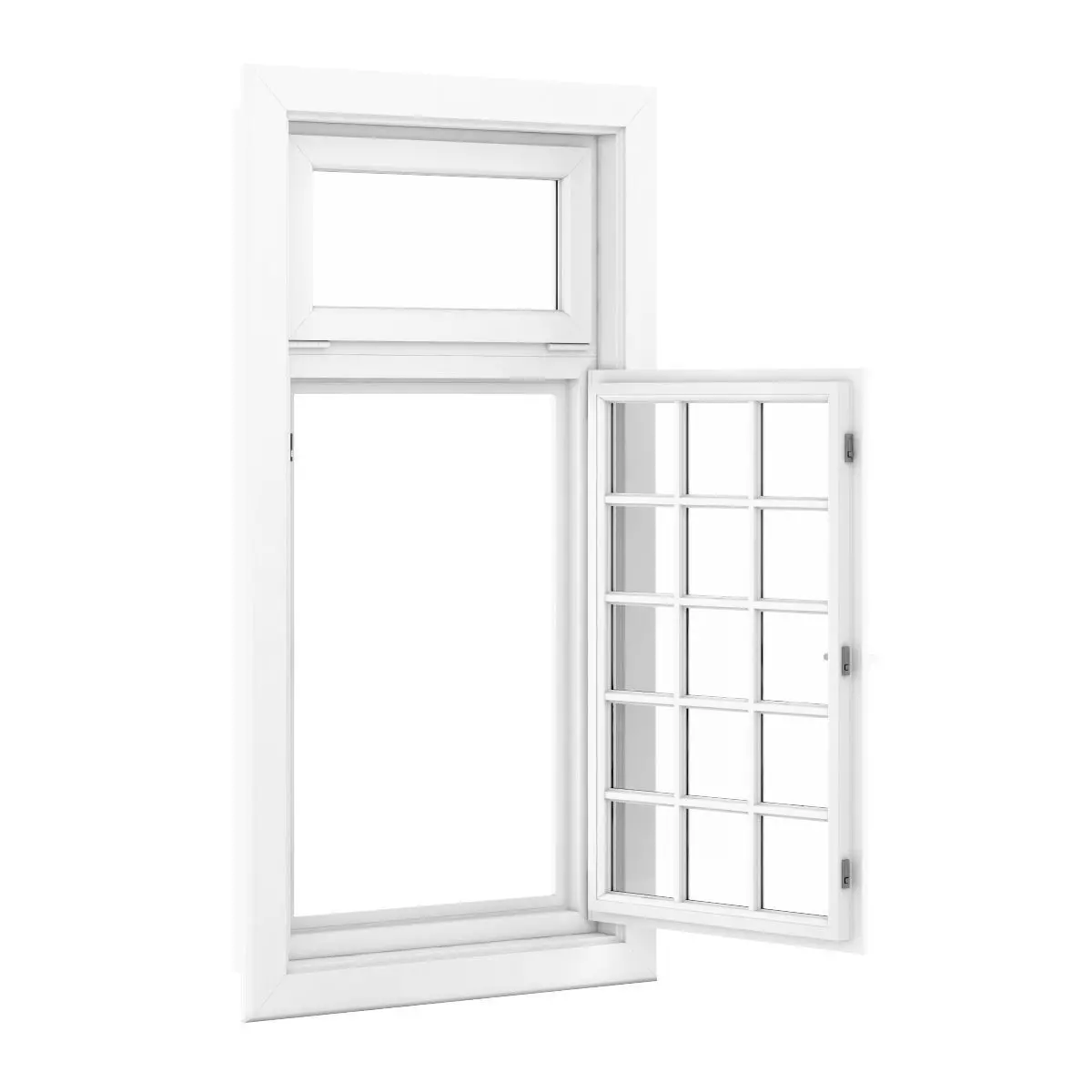 Plastic Window 1080mm x 2020mm 3D model_2