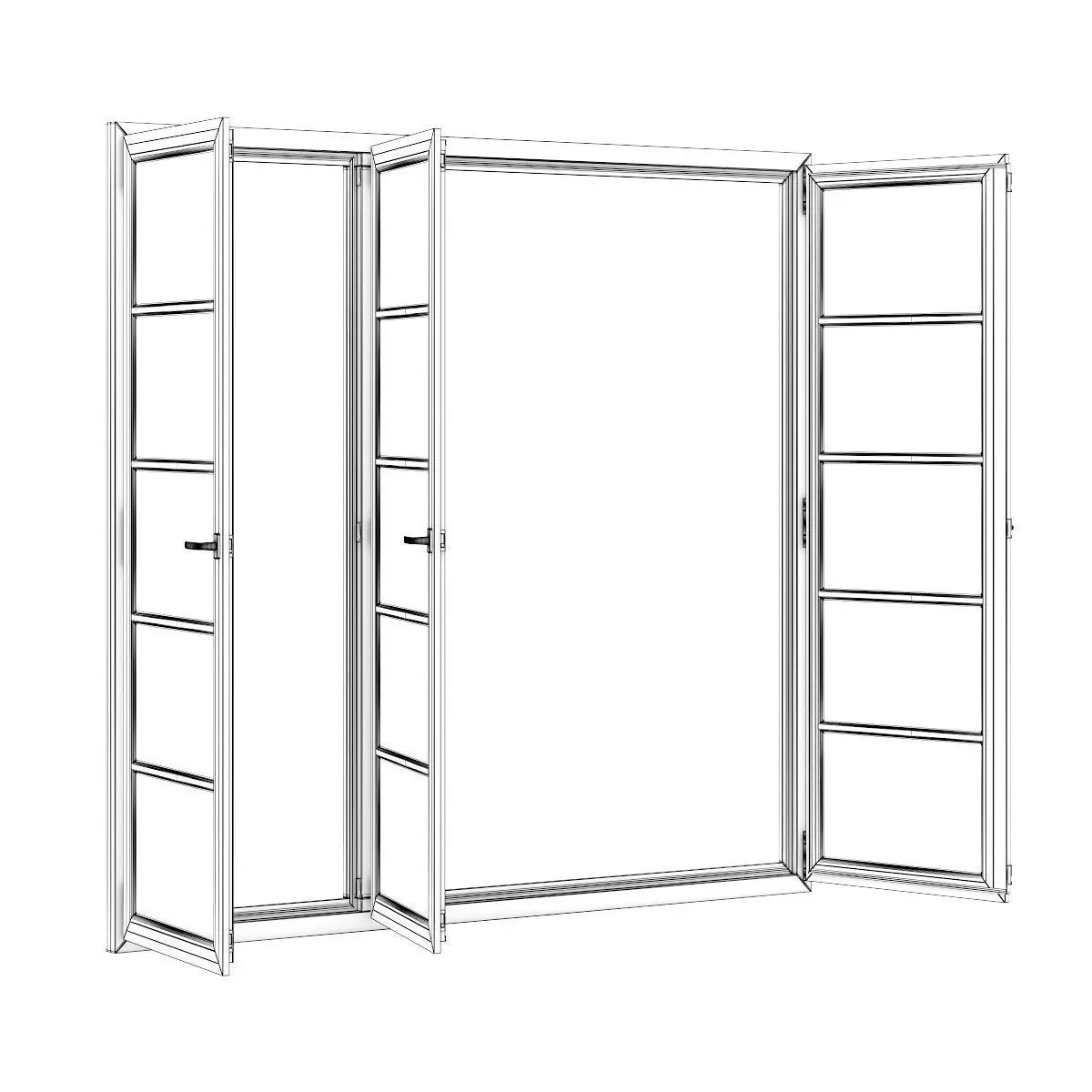 Plastic Window 2570mm x 2400mm 3D model_3