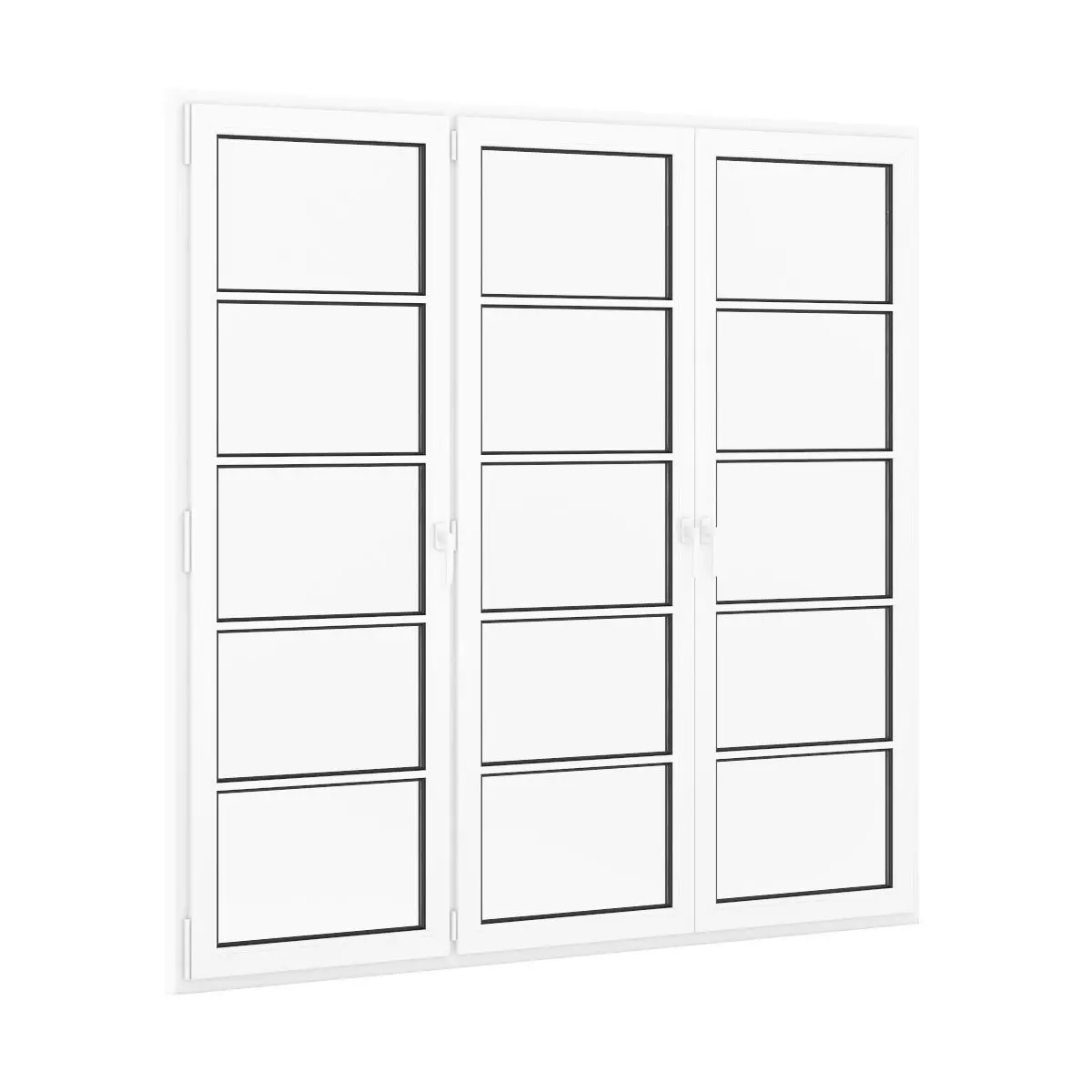 Plastic Window 2570mm x 2400mm 3D model_0