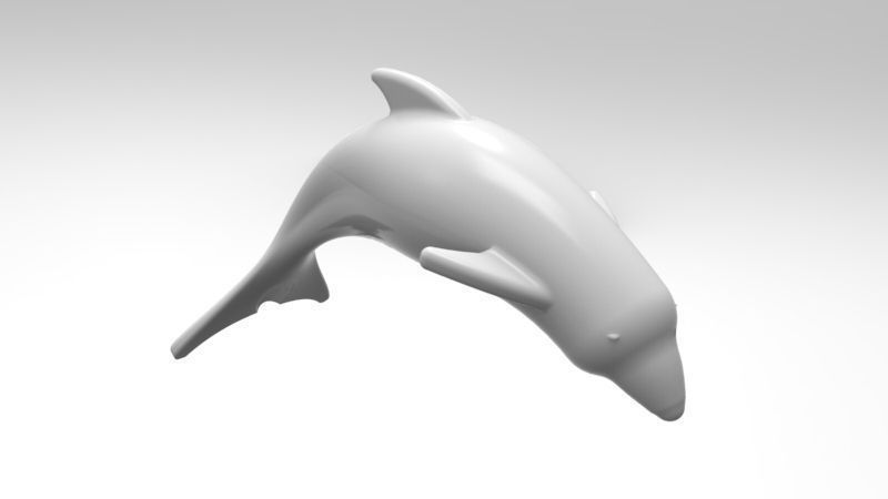 dolphin 3D model Free 3D print model_1