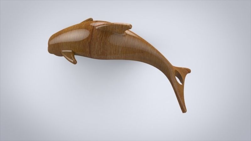 dolphin 3D model Free 3D print model_6