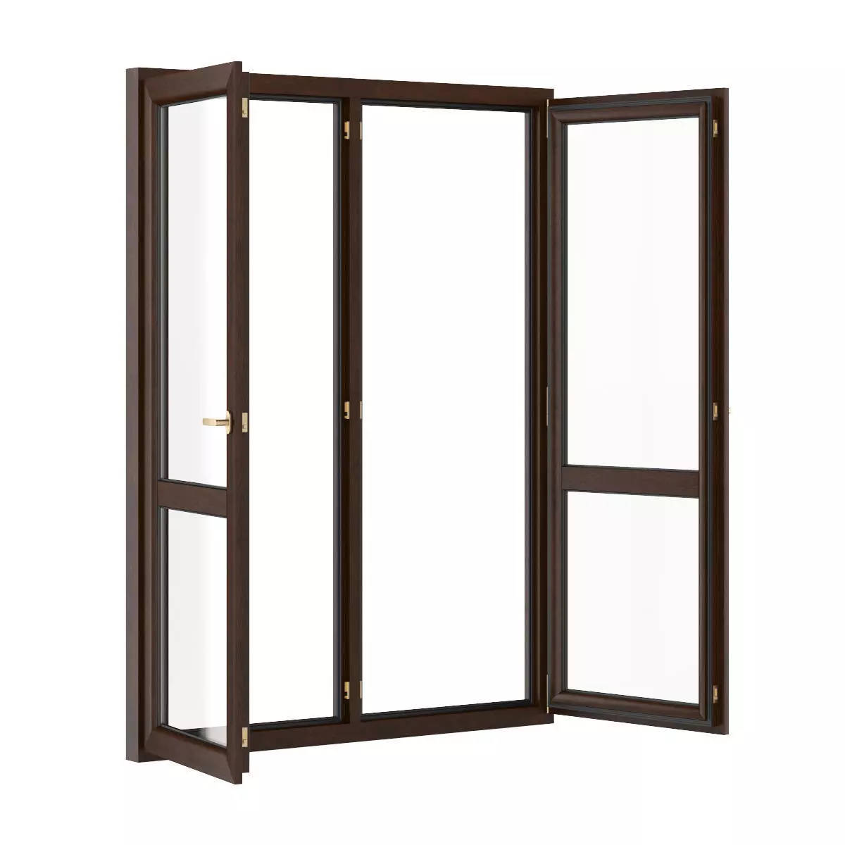 Wooden Window 1730mm x 2300mm 3D model_2