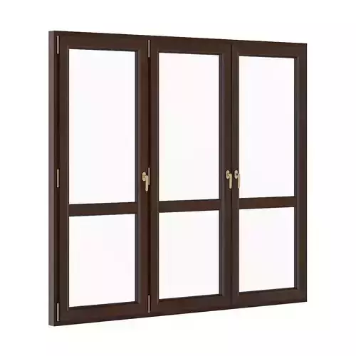 Wooden Window 2580mm x 2300mm 3D model