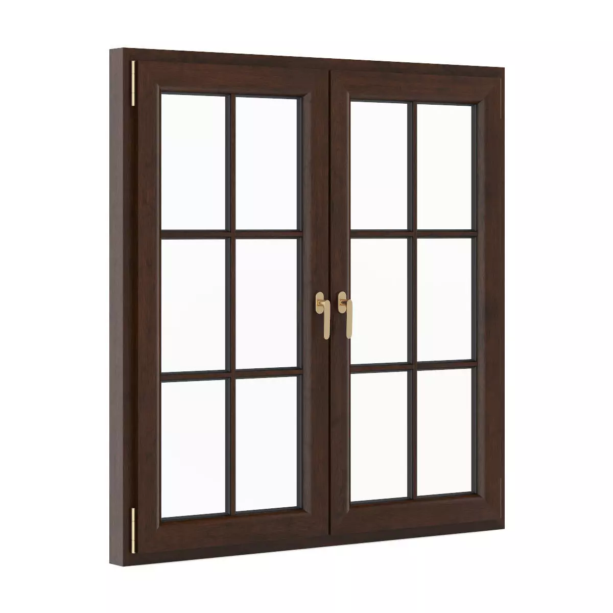 Wooden Window 1530mm x 1600mm 3D model_0