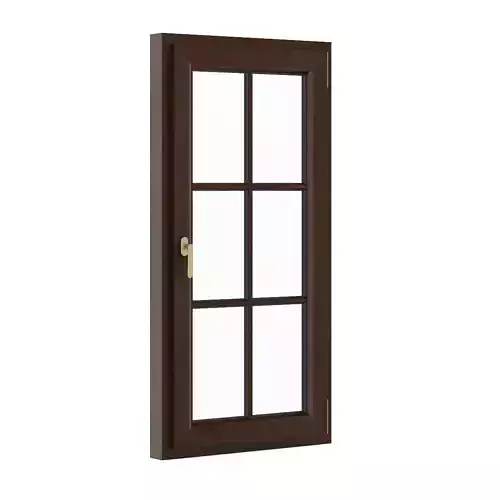 Wooden Window 800mm x 1600mm 3D model