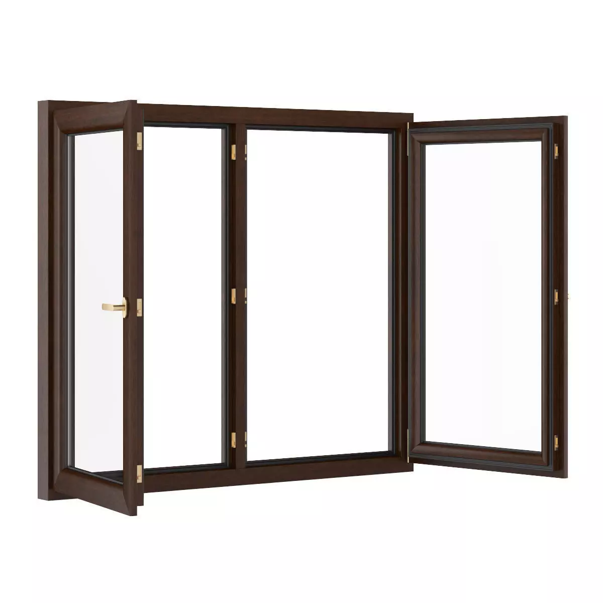 Wooden Window 1730mm x 1500mm 3D model_2