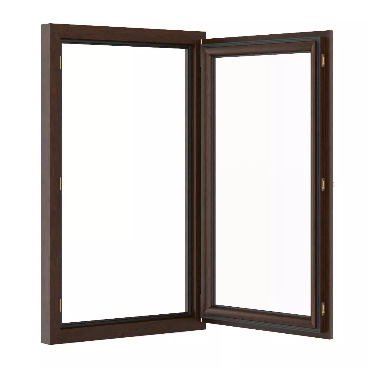 Wooden Window 900mm x 1500mm 3D model_2