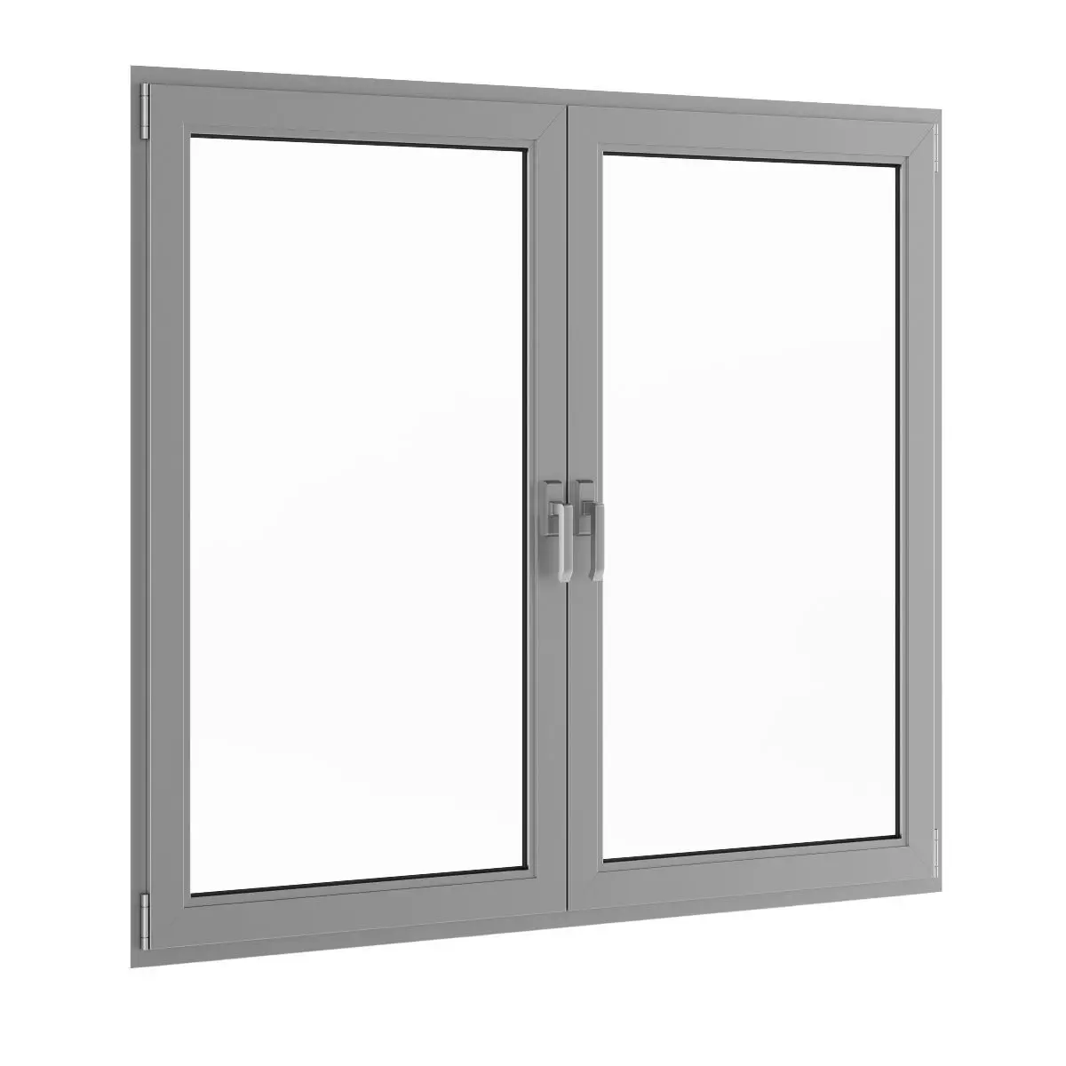 Metal Window 1770mm x 1500mm 3D model_0