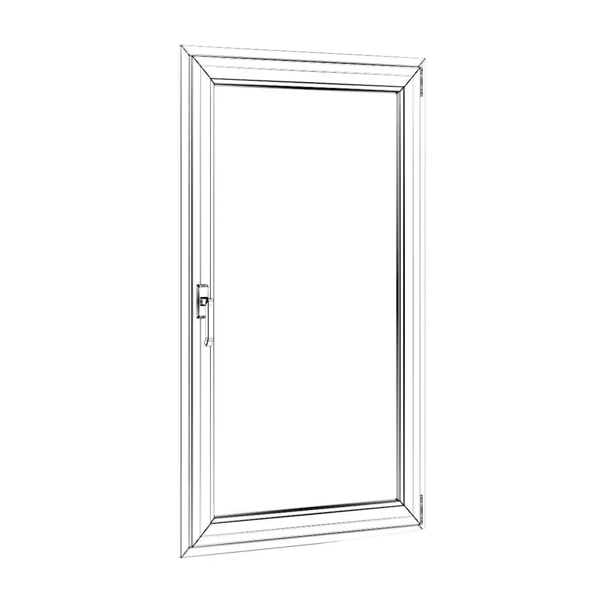 Metal Window 910mm x 1500mm 3D model_1