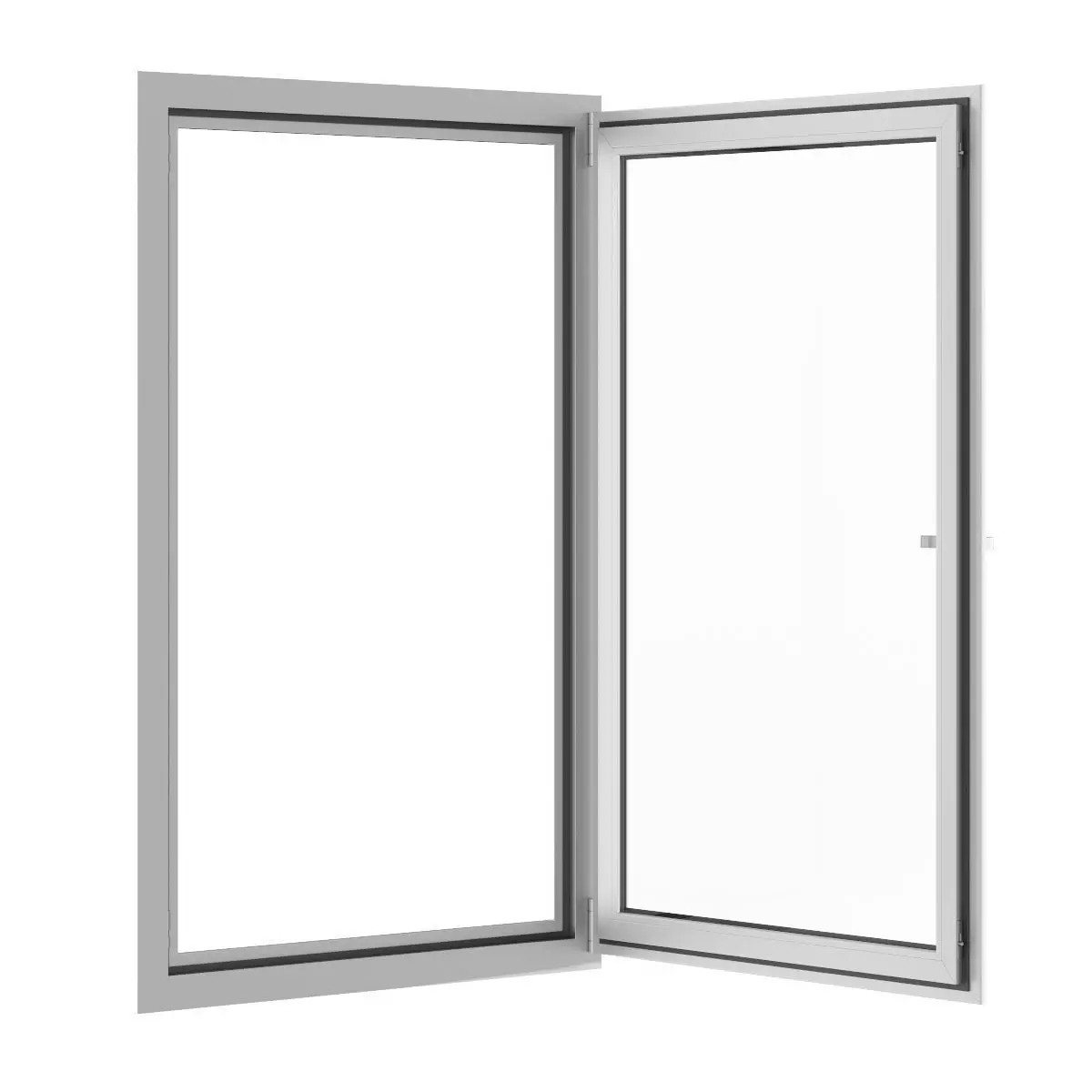 Metal Window 910mm x 1500mm 3D model_2