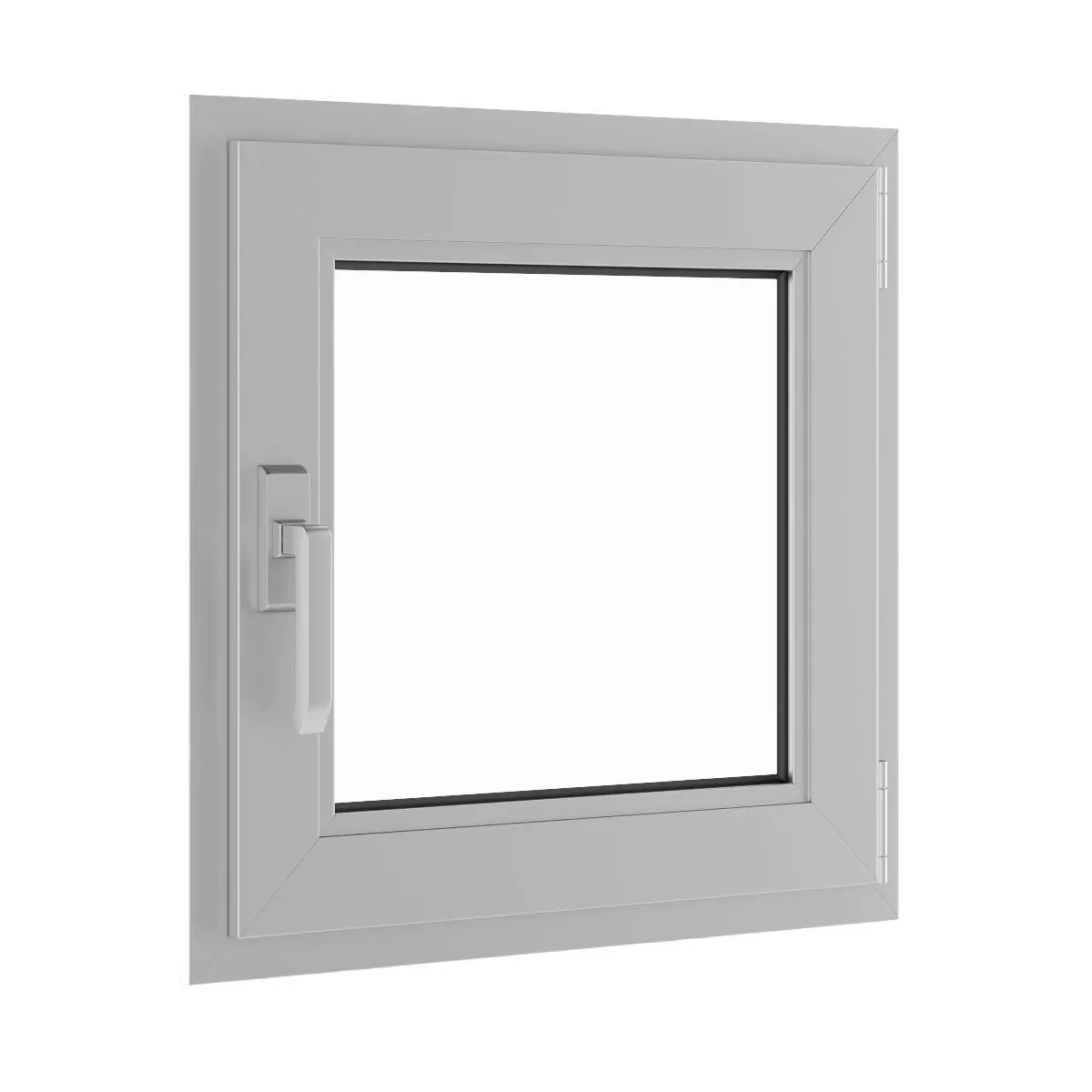 Metal Window 620mm x 600mm 3D model_0