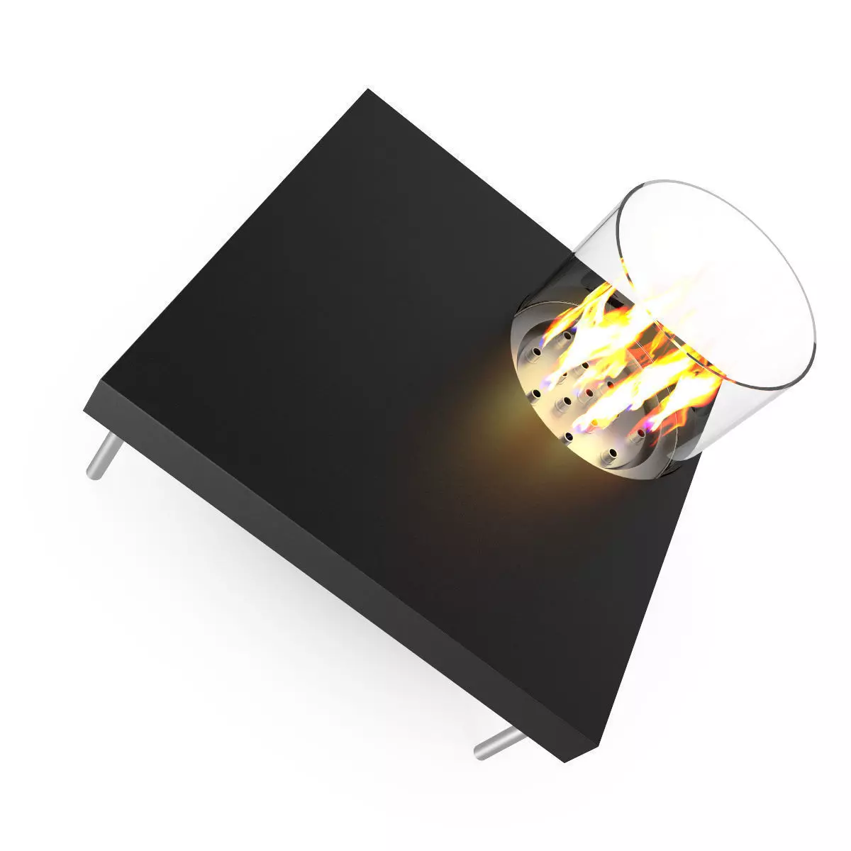 Table Gas Fireplace 1 3D model_2