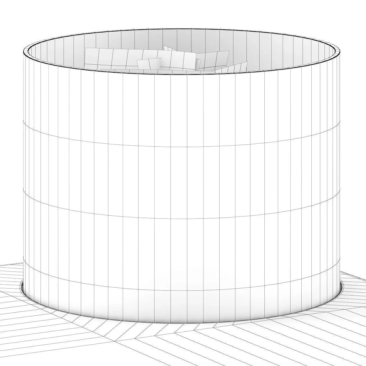 Table Gas Fireplace 1 3D model_5