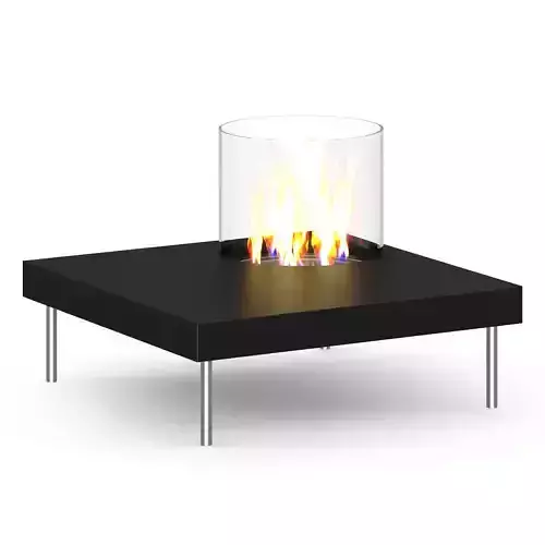 Table Gas Fireplace 1 3D model