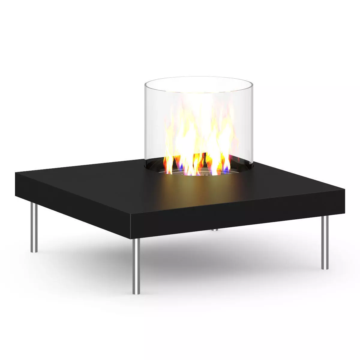 Table Gas Fireplace 1 3D model_0