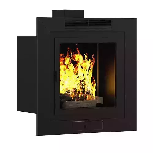Wall Fireplace 6 3D model