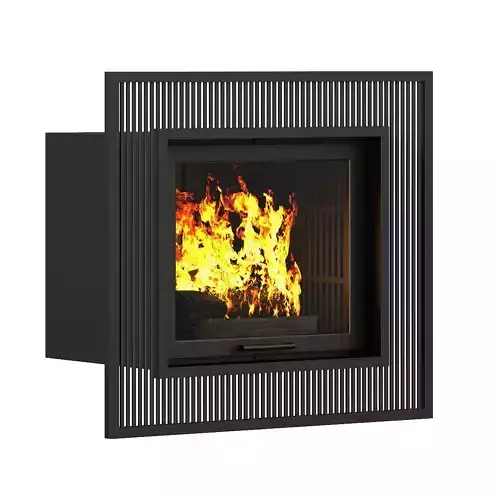 Wall Fireplace 5 3D model