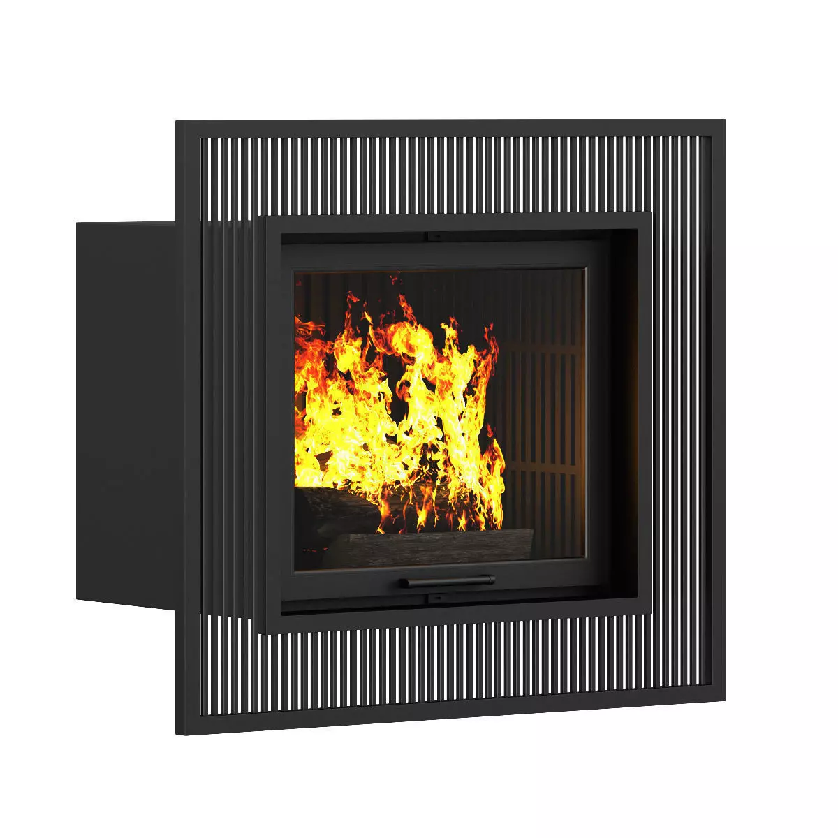 Wall Fireplace 5 3D model_0