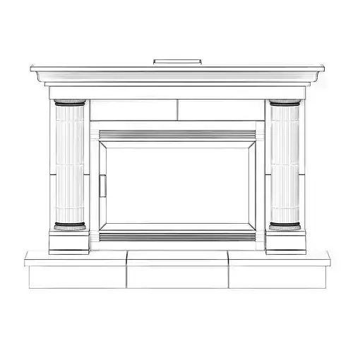 Classic Stone Fireplace