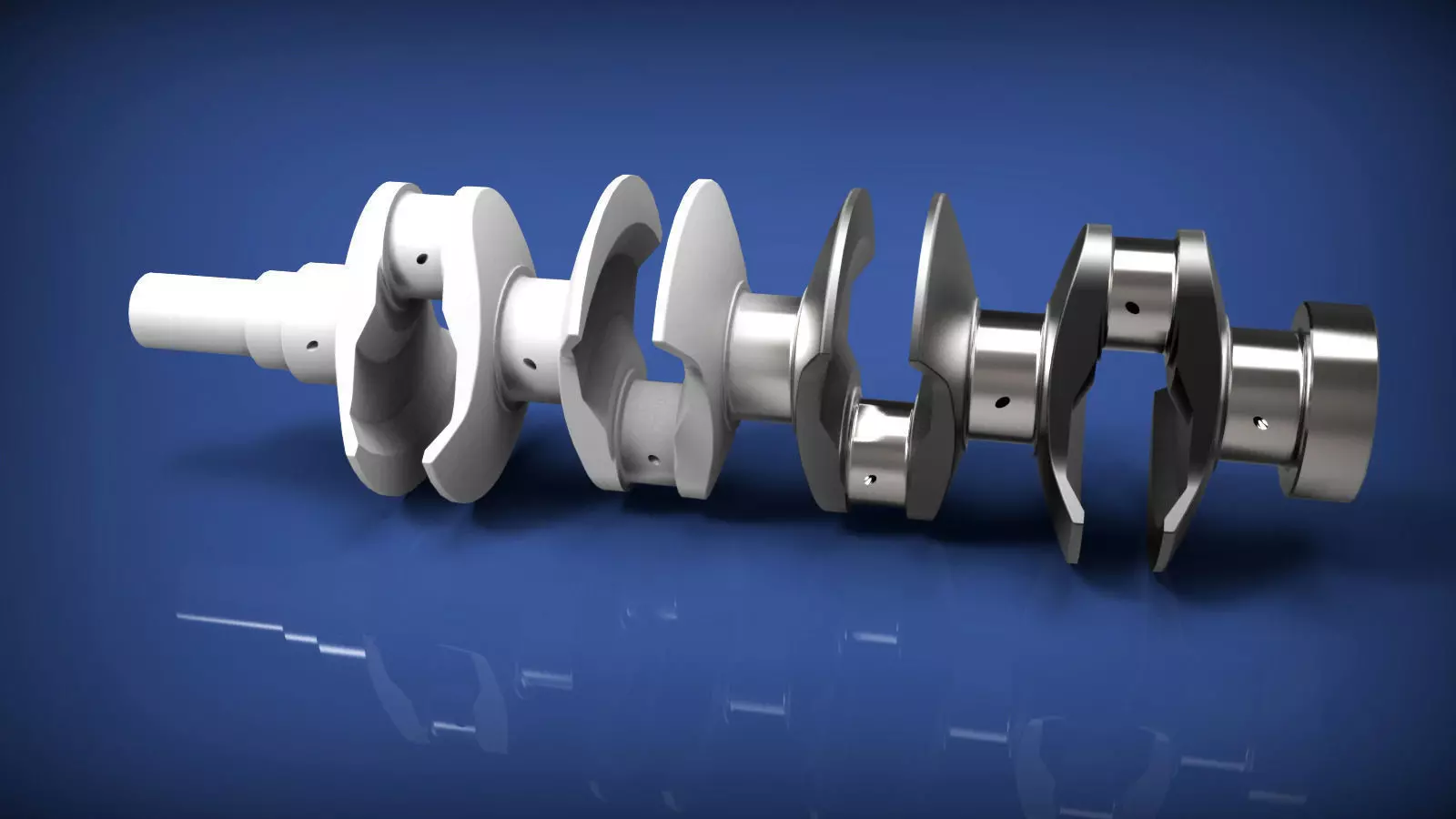Crank shaft 3D model