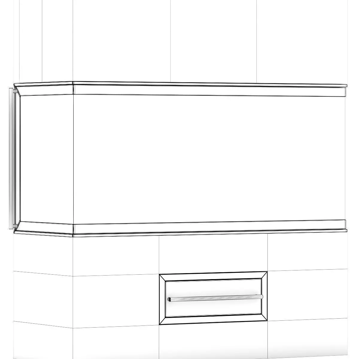 Wall Fireplace 2 3D model_3