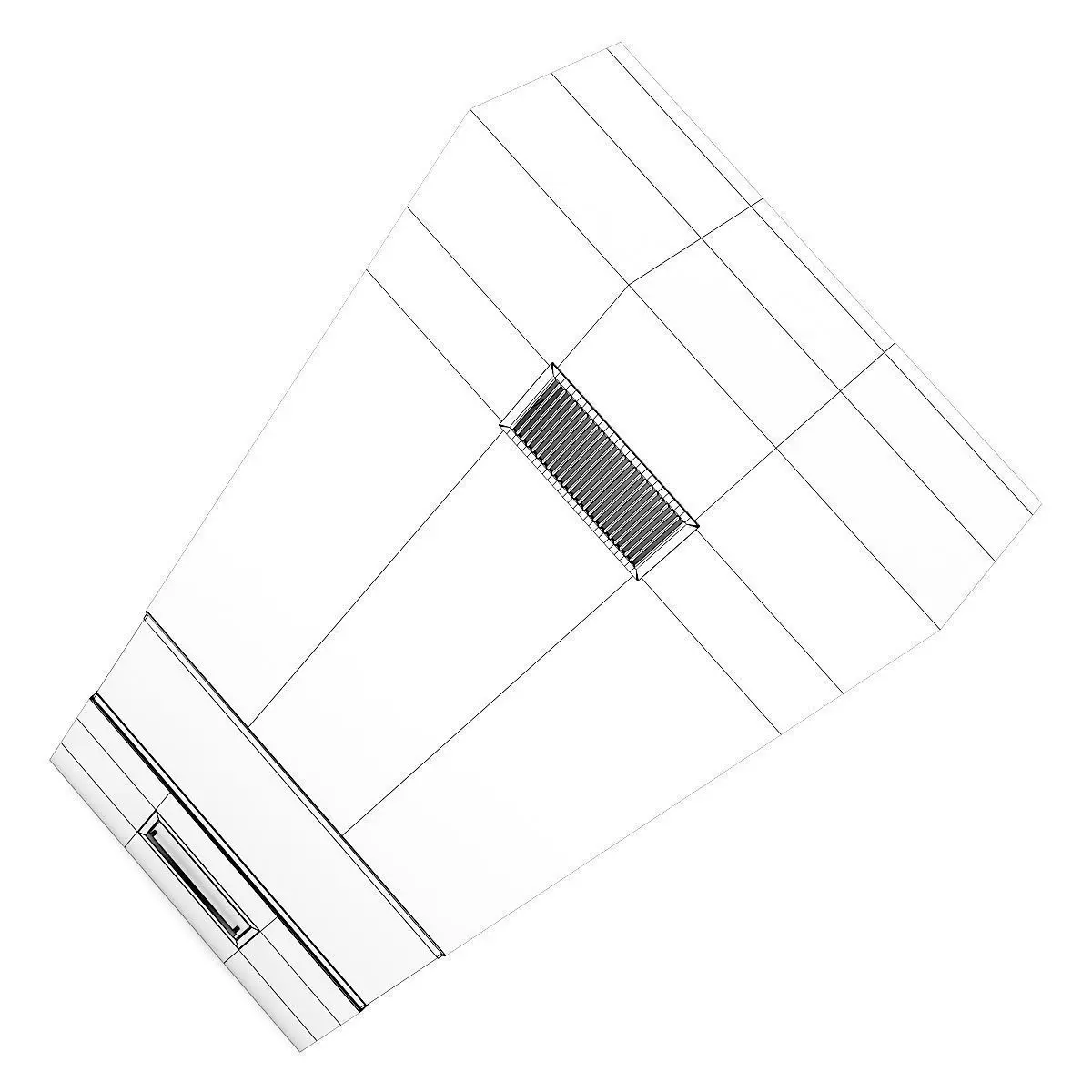 Wall Fireplace 2 3D model_5