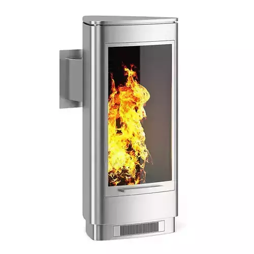 Standing Metal Fireplace 1