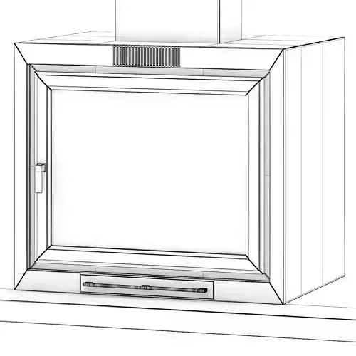 Wall Fireplace with Shelf