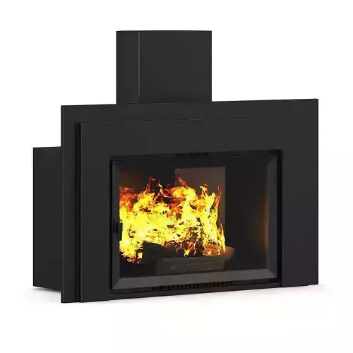 Wall Fireplace 1 3D model