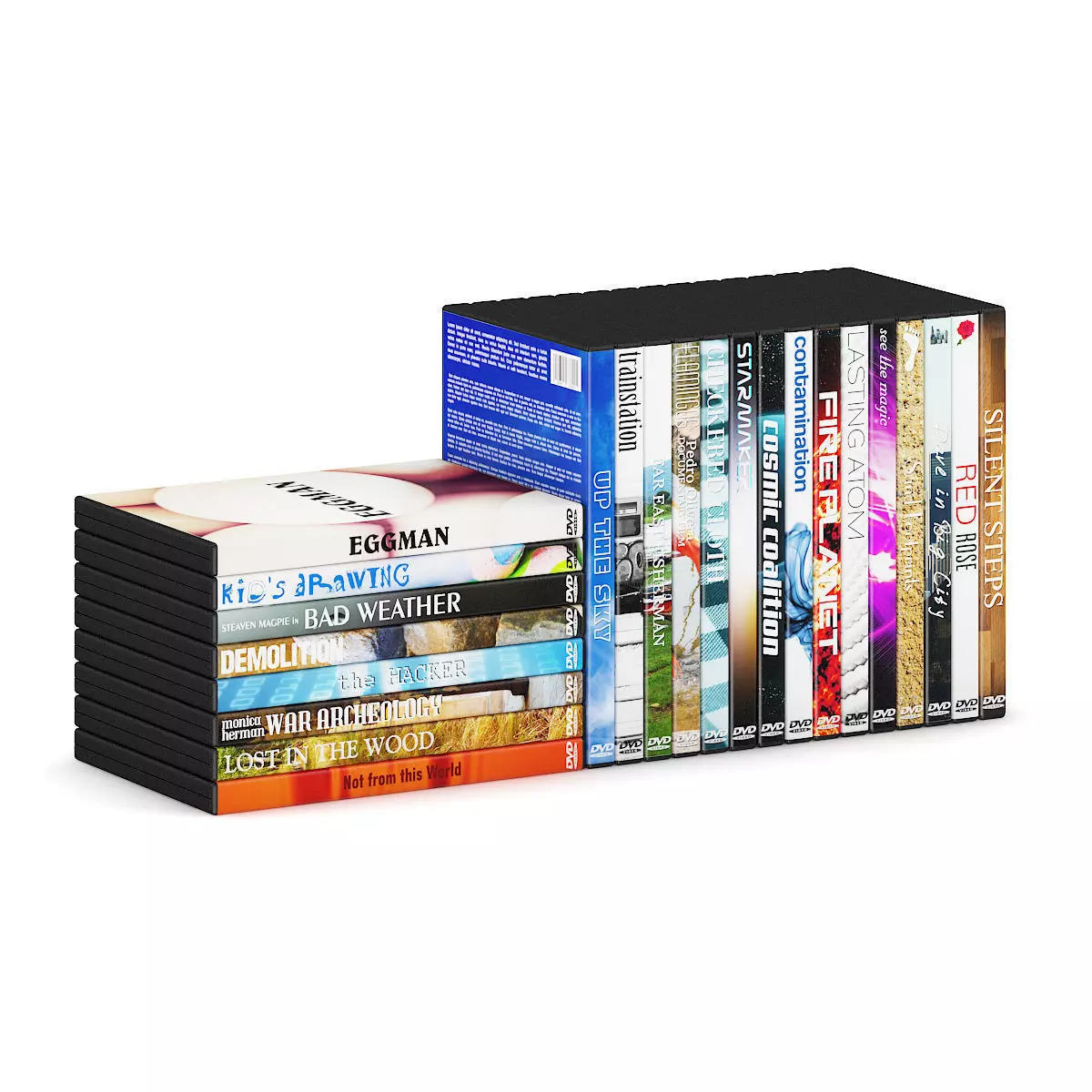 DVD Movie Set 2 3D model_0