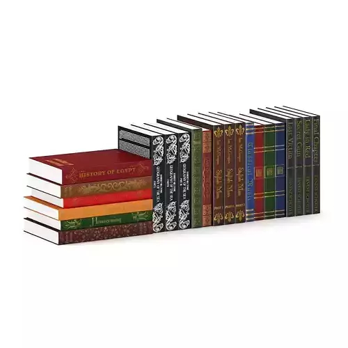 Classic Books 3D model