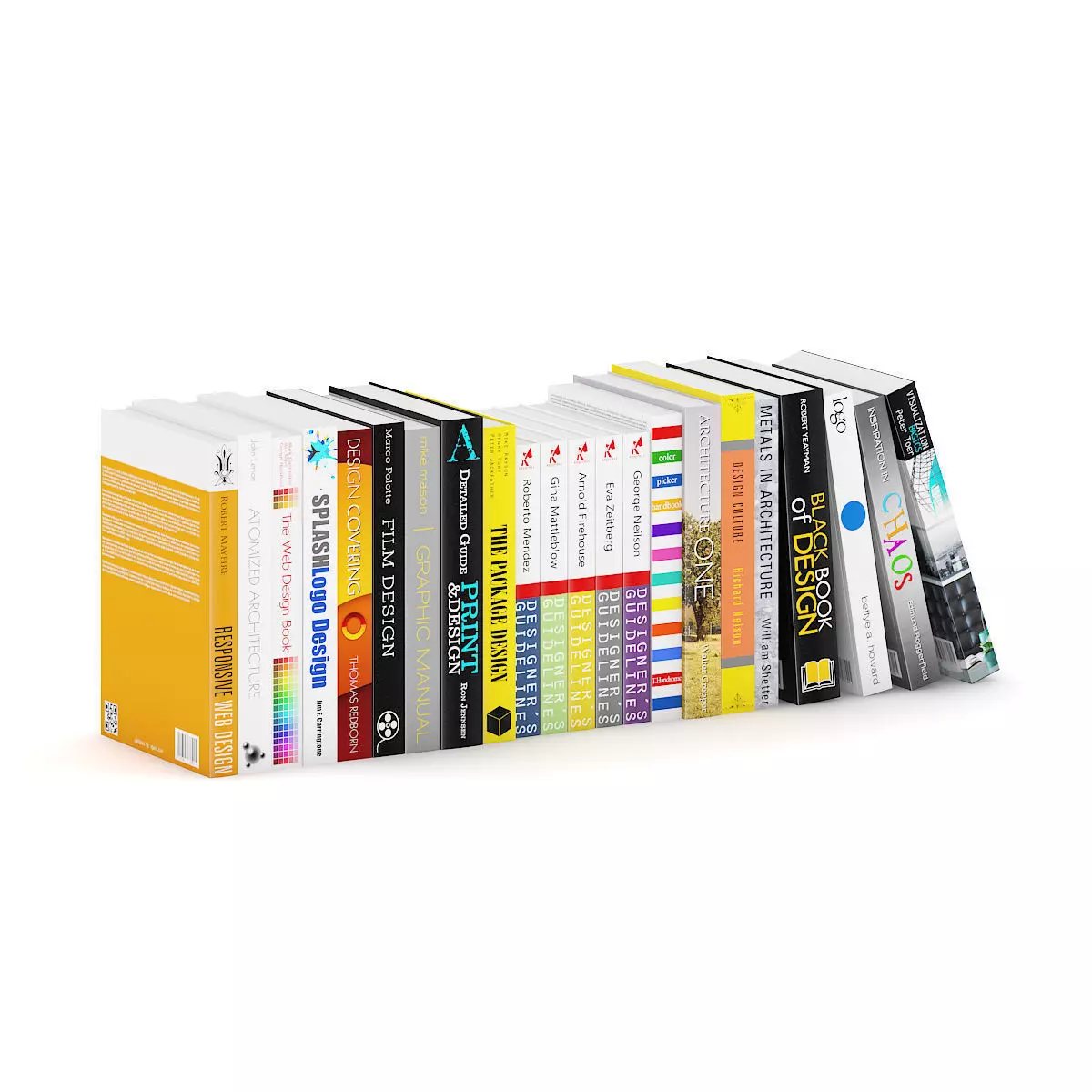 Architecture and Design Books 3 3D model_1