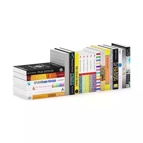 Architecture and Design Books 3 3D model Architecture and Design Books 3 3D model