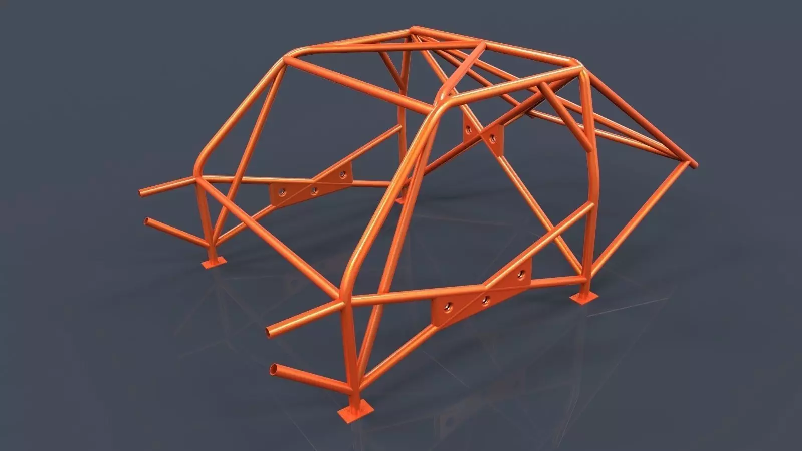 Roll cage-race car frame 3D model