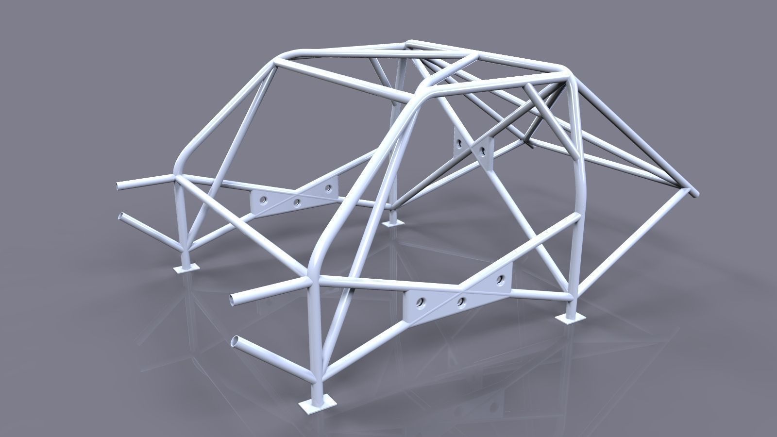 Roll cagerace car frame 3D Model MAX IGE IGS IGES WRL WRZ STP