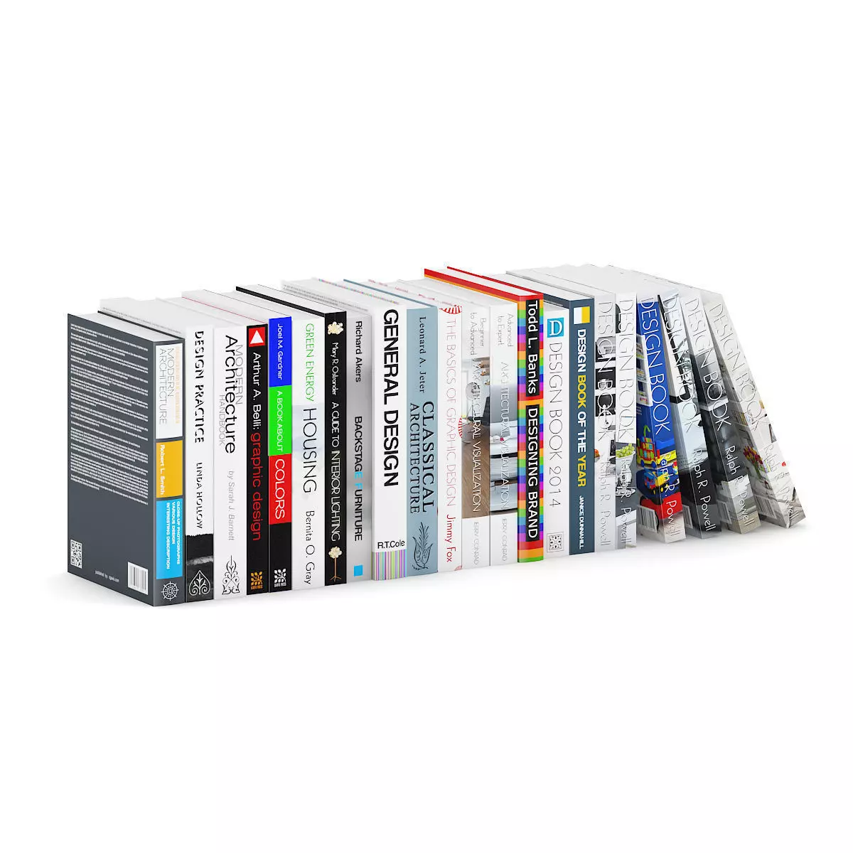Architecture and Design Books 1 3D model_1