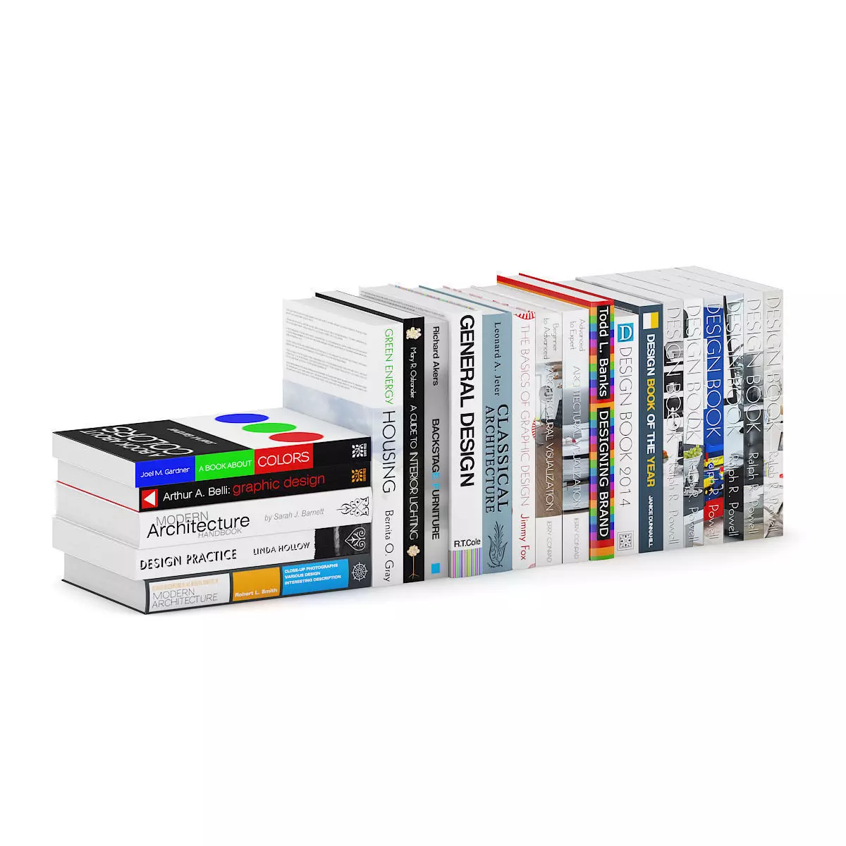 Architecture and Design Books 1 3D model_0