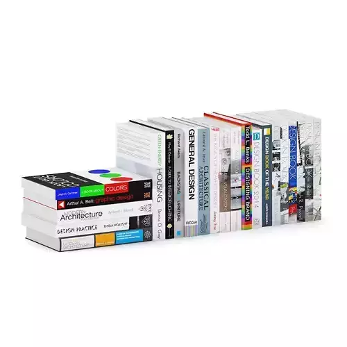 Architecture and Design Books 1 3D model Architecture and Design Books 1 3D model