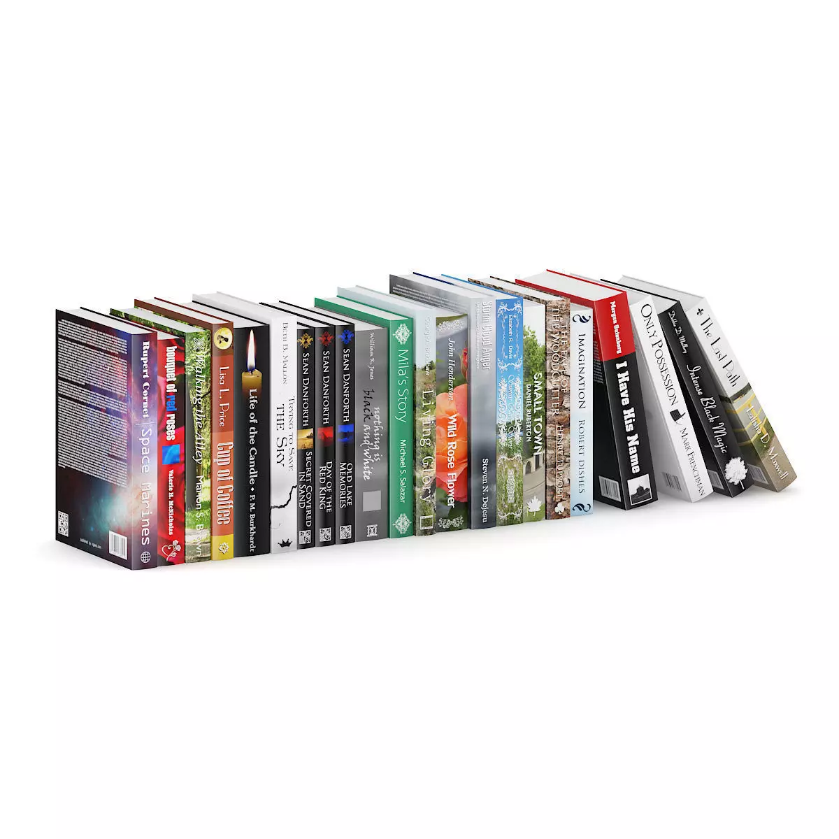 Novel Books 2 3D model_1