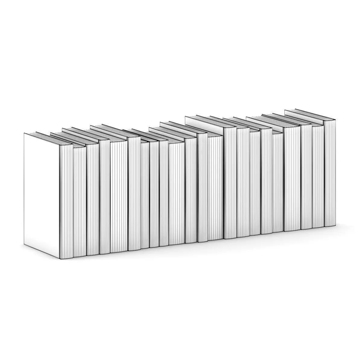 Novel Books 2 3D model_2