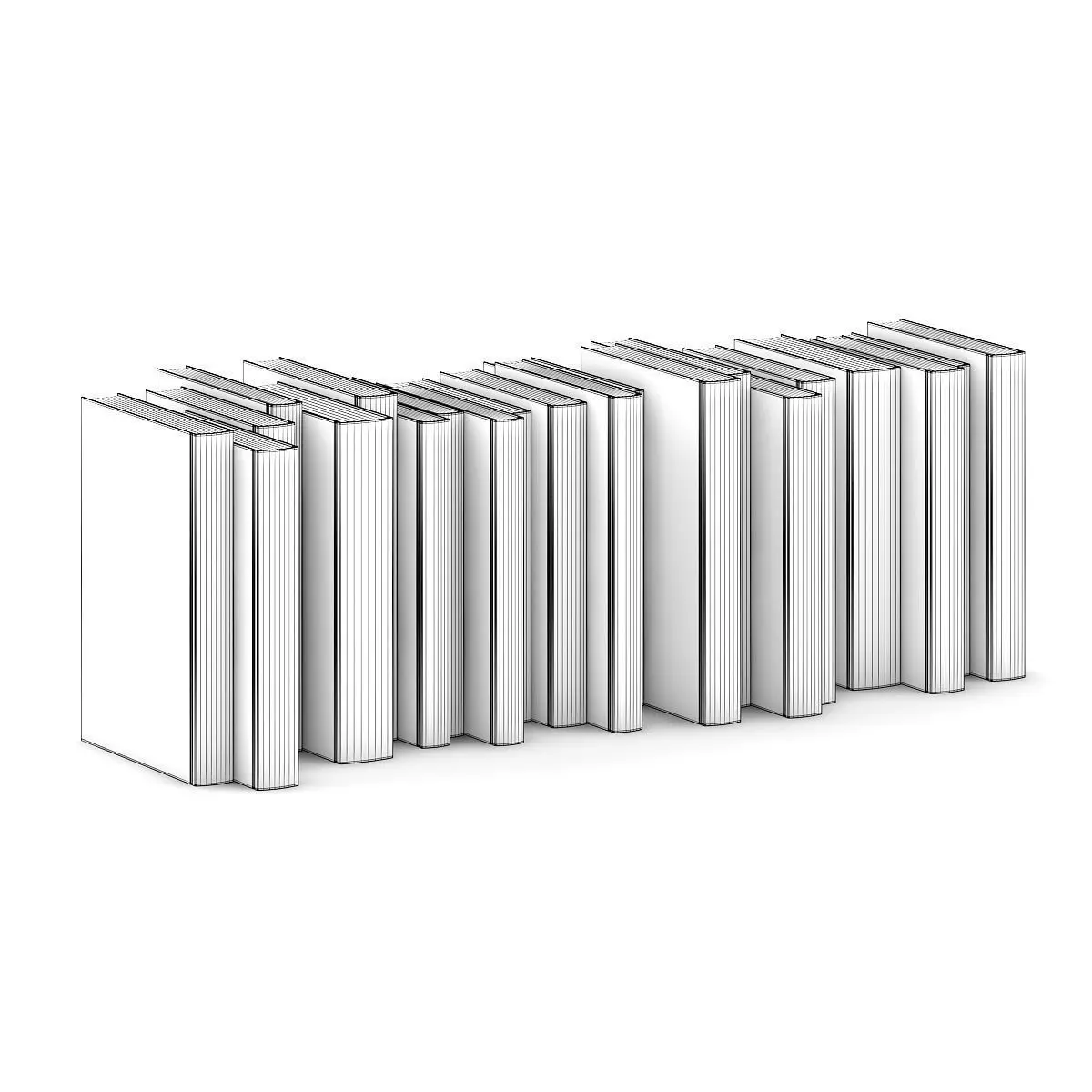 Novel Books 2 3D model_8