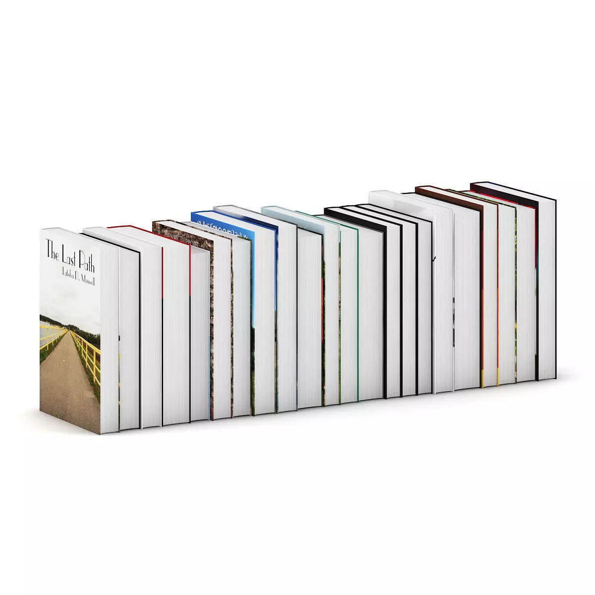 Novel Books 2 3D model_5