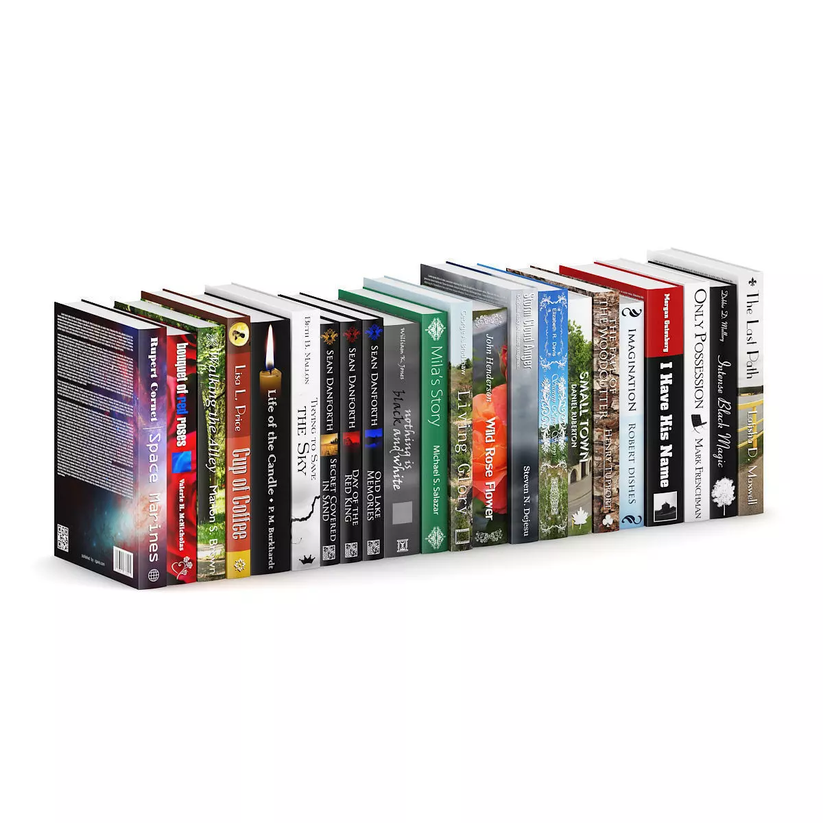 Novel Books 2 3D model_3