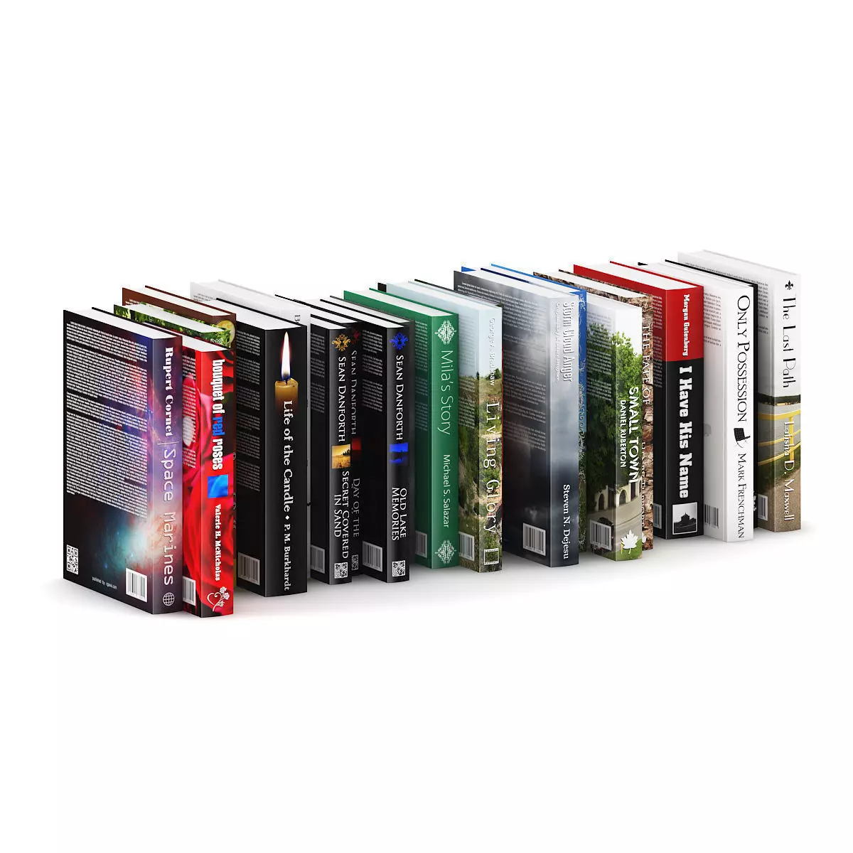 Novel Books 2 3D model_9